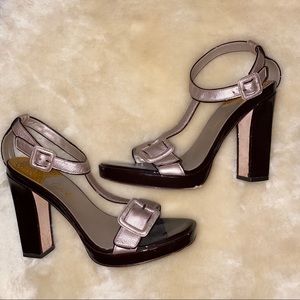 COLE HAAN - Nike Air strappy heels in blush/rose